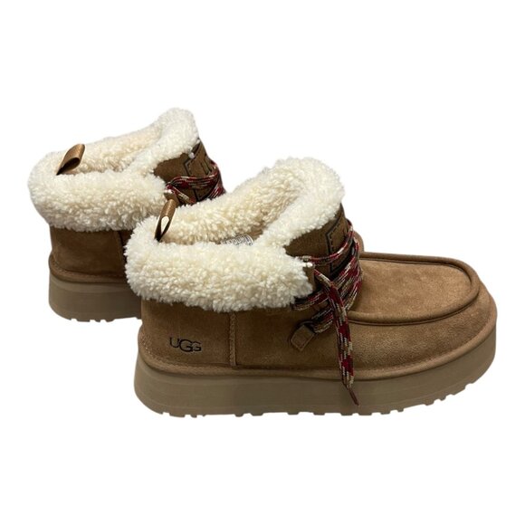 Womens UGG Funkarra Cabin Cuff Boot-Chestnut - Picture 1 of 5